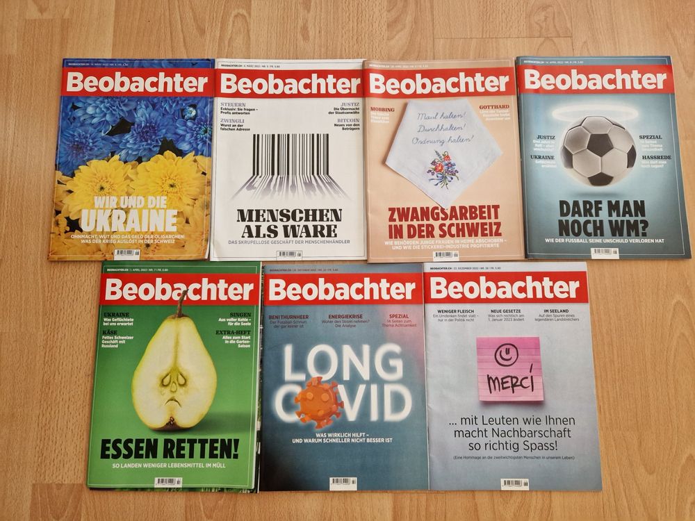 7x Beobachter Magazin Zeitschriften 2022 | Kaufen Auf Ricardo