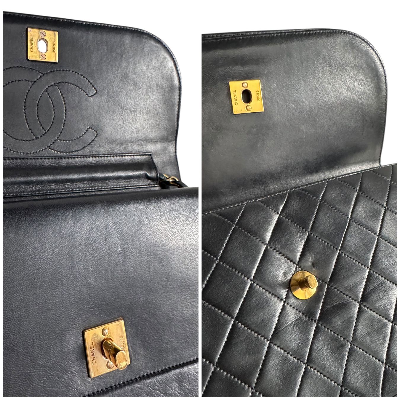 Chanel Borse da donna: CHANEL Lambskin Half Moon Double Flap Tasche – Usato da Kriens venduto da hannaandkiko 8