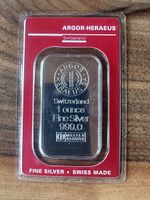 1 Oz Silberbarren Argor-Heraeus Switzerland