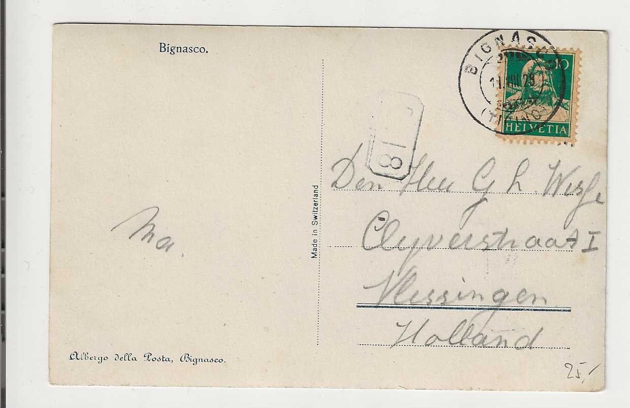 Cartes postales: Bignasco, 1925 – D'occasion à Spiez par Niesen20 1