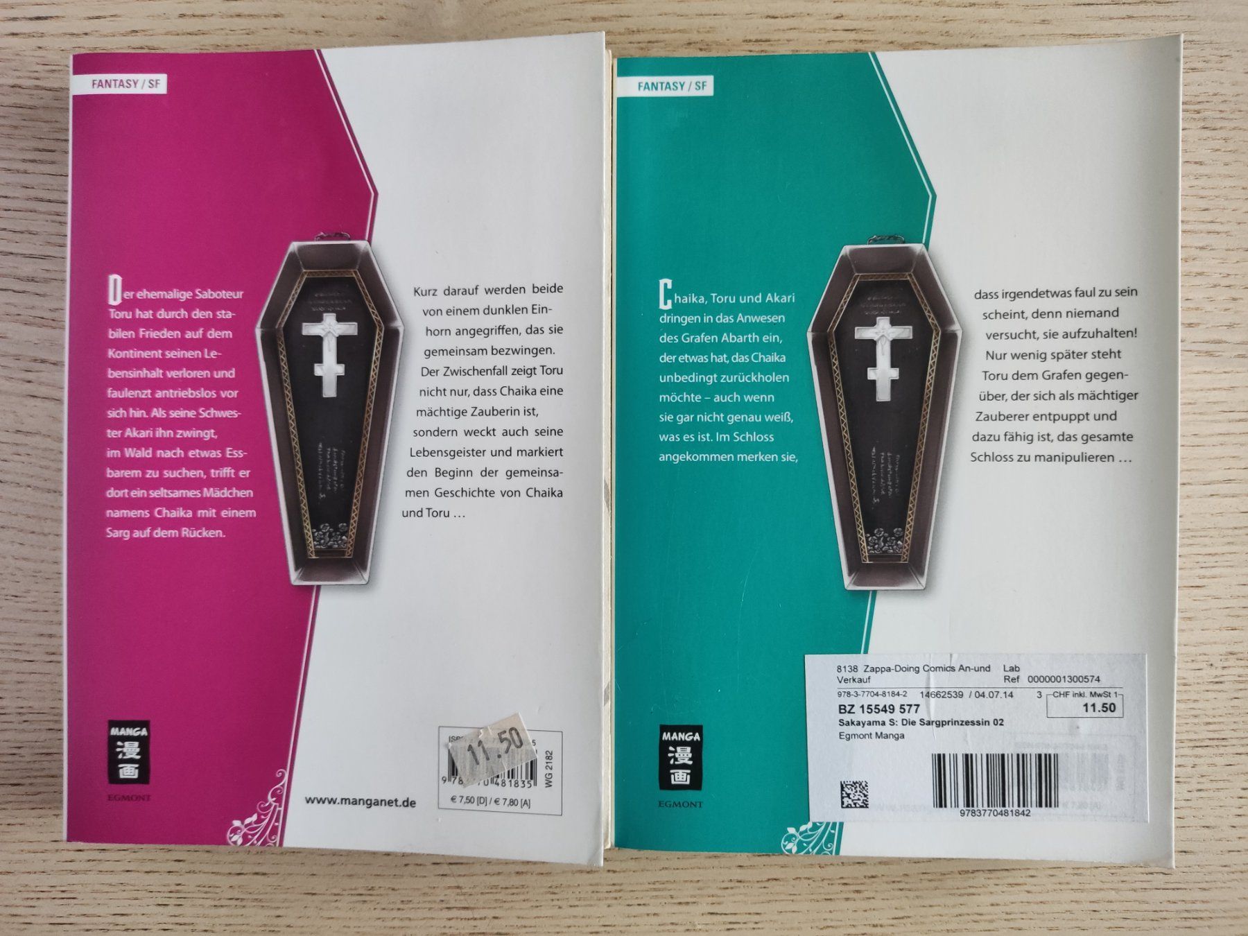 Comics: Die Sargprinzessin Band 1+2 – Gebraucht aus Schaffhausen von philscardstore 1