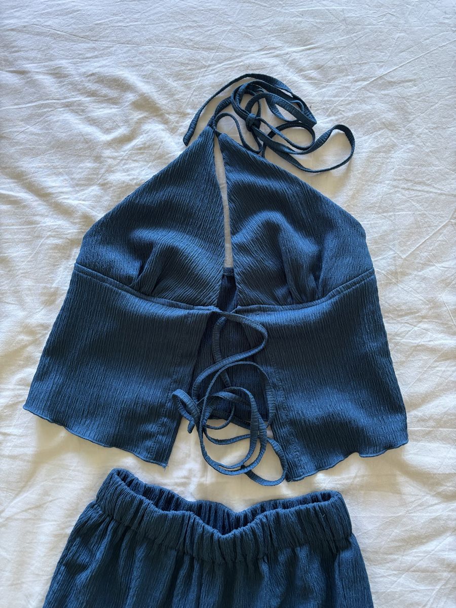 Lotti di vestiti: NEU: Sommer Set: Top & Hose, blau – Usato da Ittigen venduto da carpediempotato 3