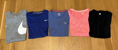 Sportshirts Nike Puma Adidas Set Grösse S (5 Teile)