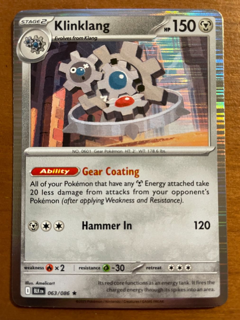 Pokémon Carte collezionabili: Pokemon Klinklang Holo (Versand gratis) – Nuovo (secondo la descrizione) da Chur venduto da Angerson