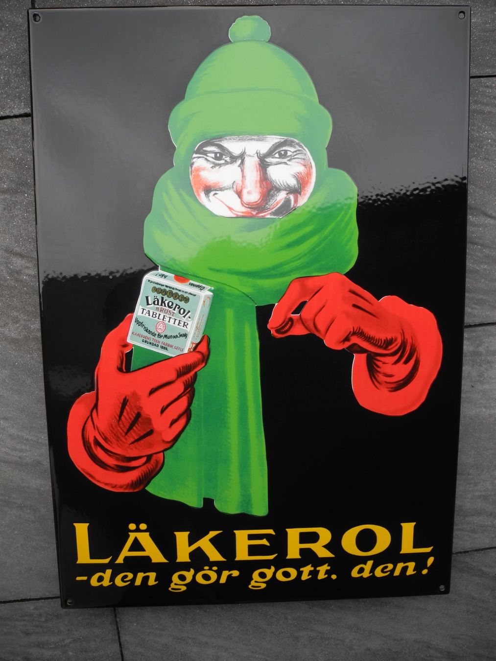 Insegne: XXL LÄKEROL EMAILLESCHILD – Nuovo (secondo la descrizione) da Reinach AG venduto da Huckleberrysix