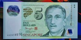 Singapore 5 Dollar Polymer UNC