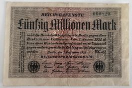 Deutschland 50 Millionen Mark 1923