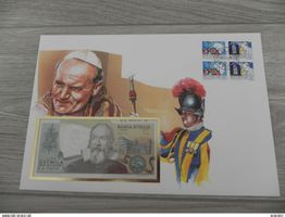 Banknoten Brief Vatikan Italien 2000 Lire 1973