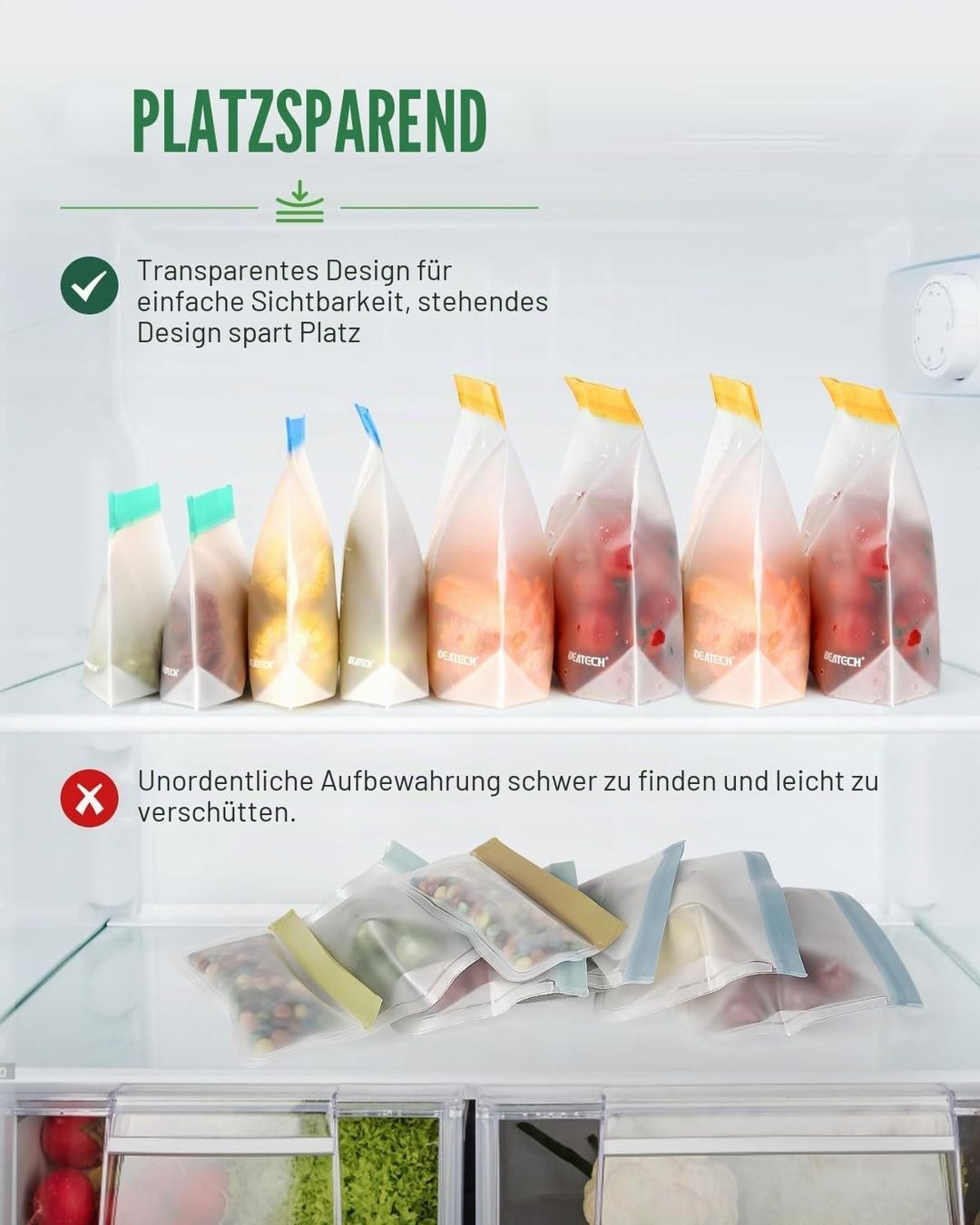 Contenitori & Simili: Wiederverwendbare Frischhaltebeutel 20er Set – Nuovo e nell'imballaggio originale da Herisau venduto da Senn24 4
