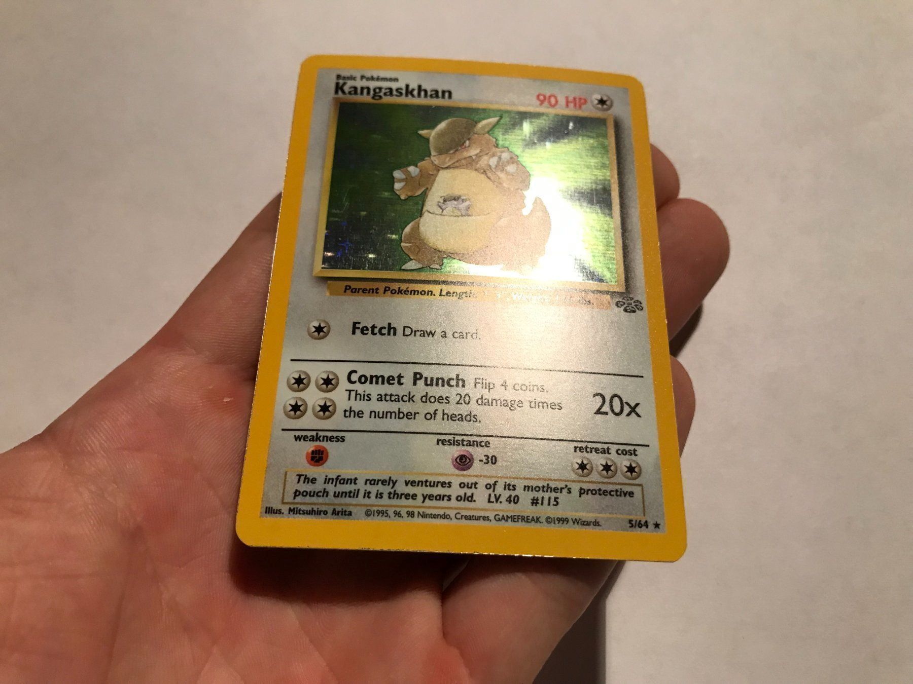 Pokémon Carte collezionabili: Kangaskhan holo Jungle – Usato da Hagendorn venduto da Pokecollectorch 3
