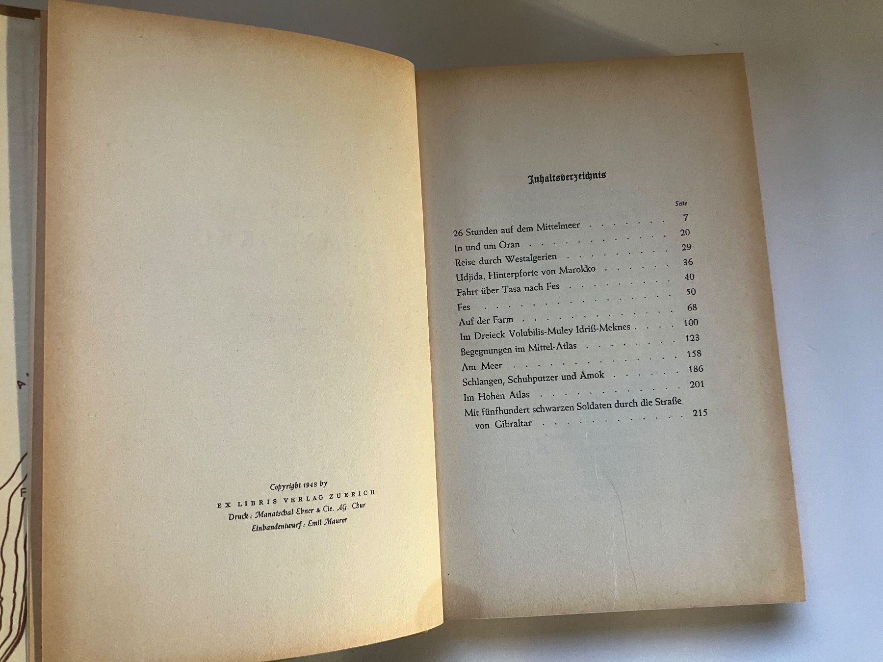 Libri: Max Nussbaum Reisetage in Marokko – Usato da ZUERICH venduto da Carolus1 4