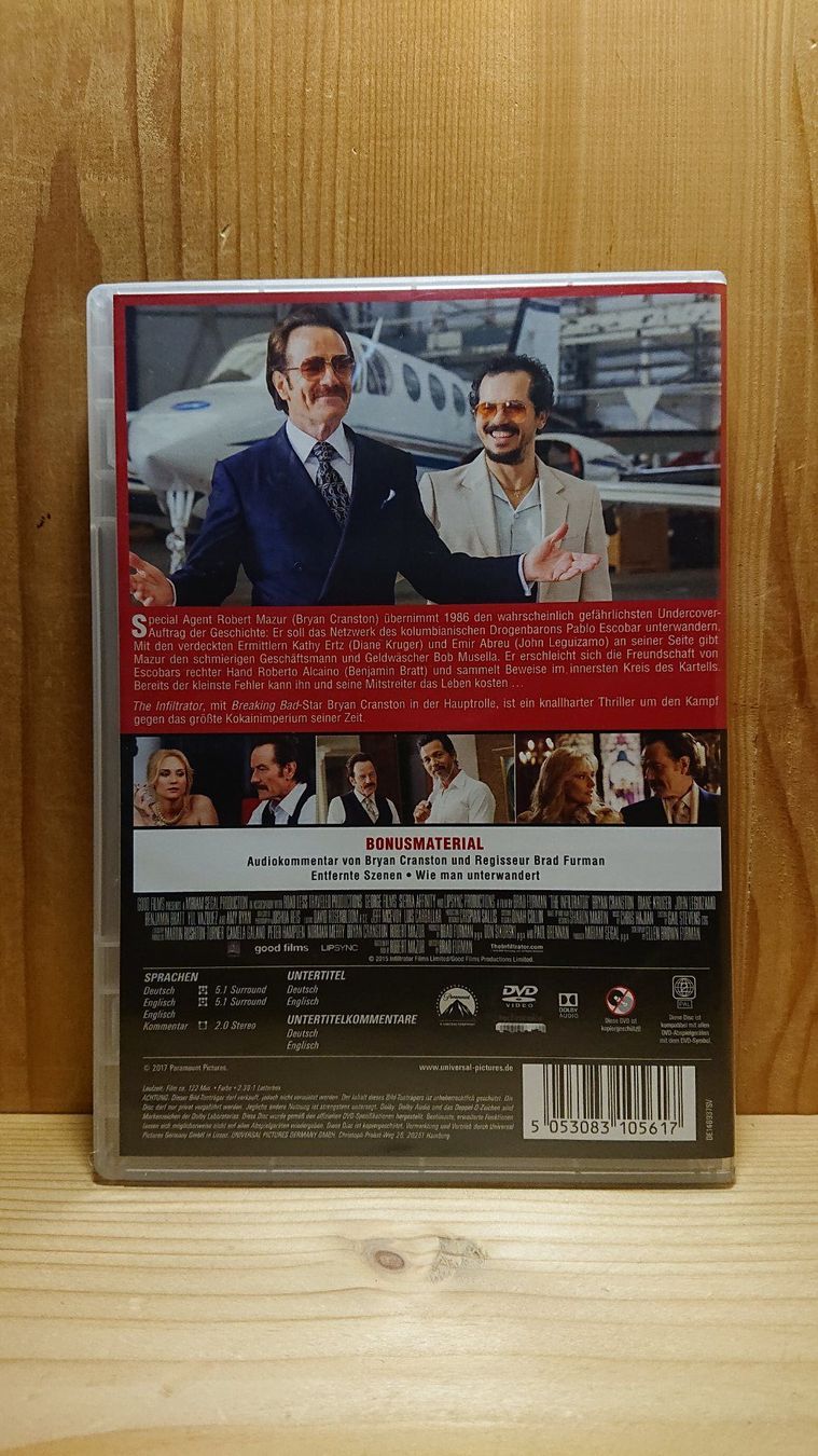 Tutti i DVDs: THE INFILTRATOR DVD mit Bryan Cranston – Usato da Wilderswil venduto da Exebub 1