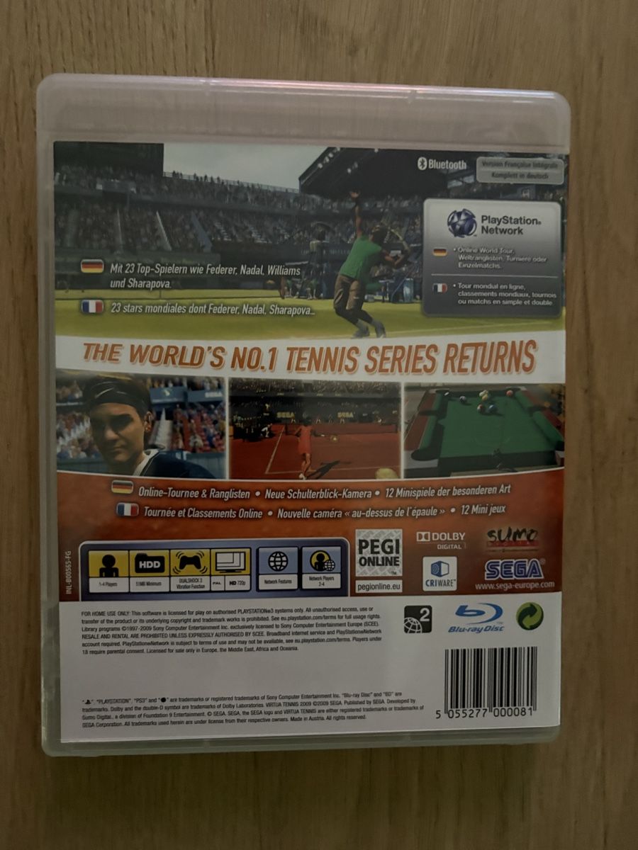 Sony Giochi: PS3 Virtua Tennis 2009 | Komplett  – Usato da Aarau venduto da ruedinho 1