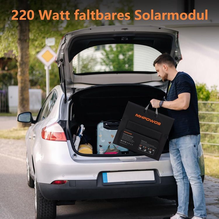 Dispositivi a energia solare: Faltbares Solarpanel 220W 40V fuer Camping und Outdoor – Nuovo e nell'imballaggio originale da Hundwil venduto da pac_6jh8 6