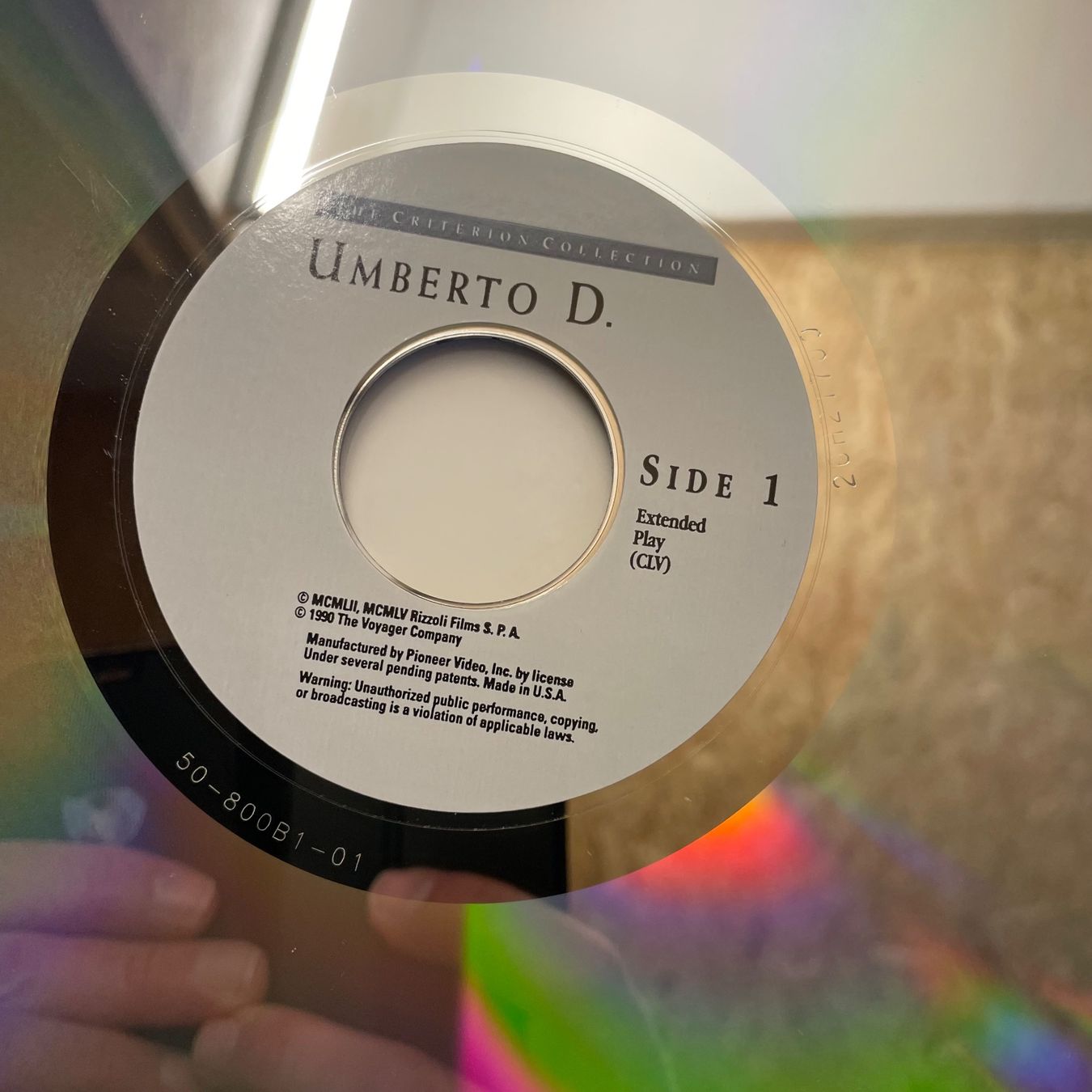 Tutti i DVDs: Umberto D. - LASER DISC - Englisch Original – Usato da Stans venduto da Brode 3