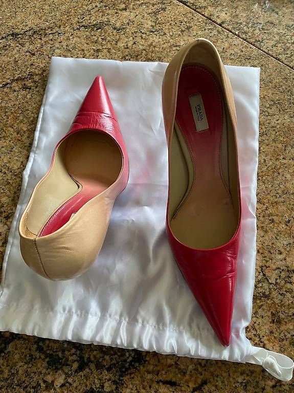 Scarpe da donna: PRADA Pumps Leder Gr.41,  rot/beige TOP – Usato da Weggis venduto da goo_vn75 4