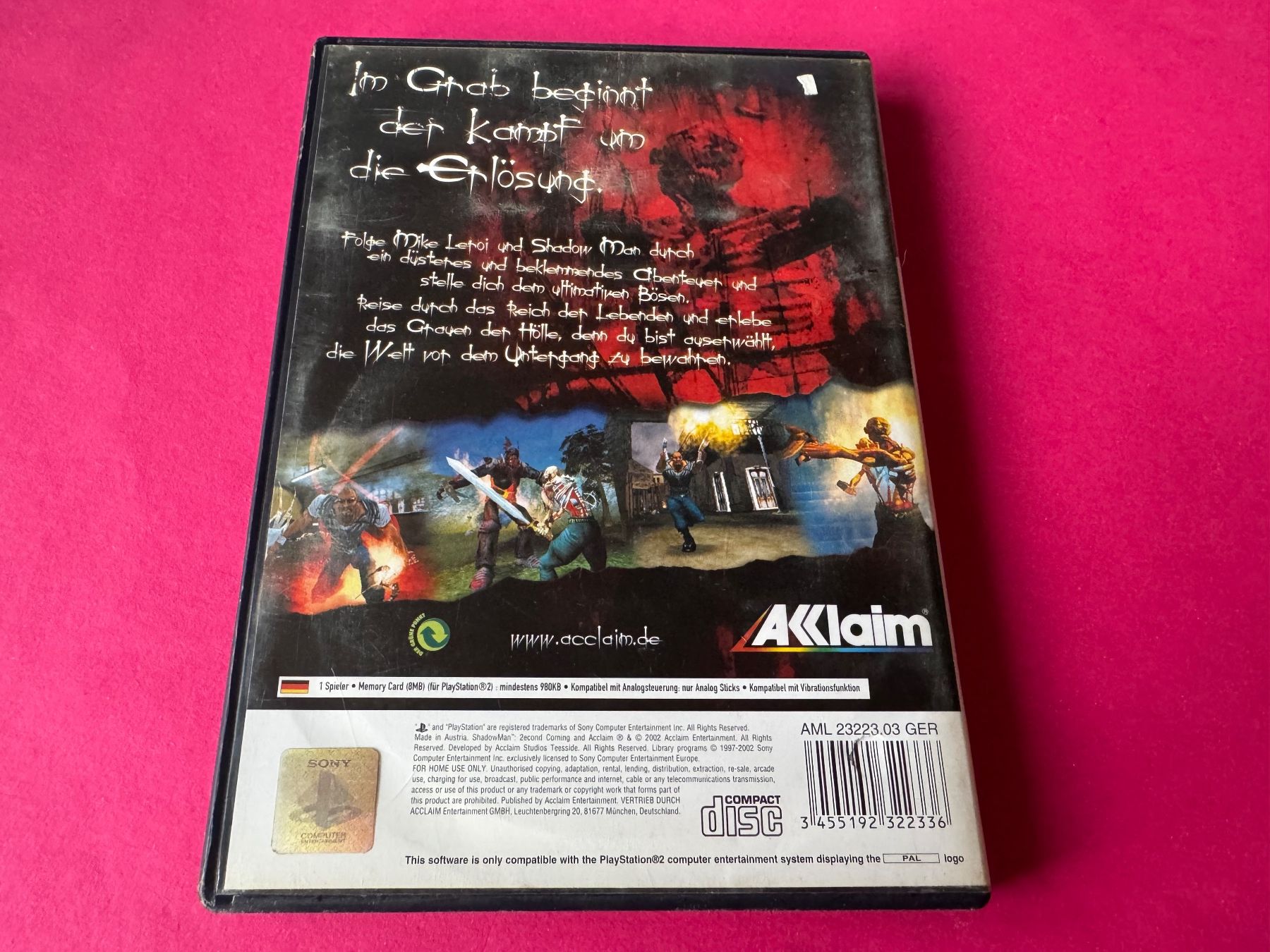 Sony Giochi: SHADOW MAN SECOND COMING SPIEL FÜR PS2 – Usato da Hägendorf venduto da Briansgameshop 2