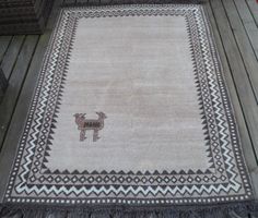 Wollteppich - handgewebte / tapis en laine - tissé à la main