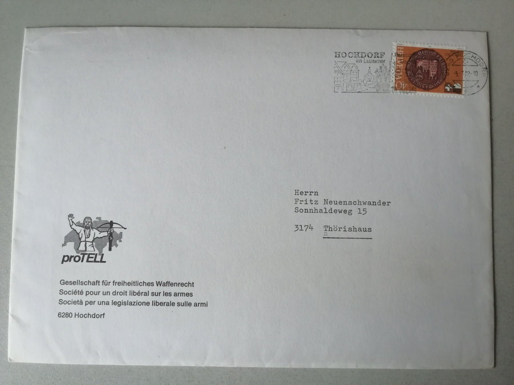 Alle Briefmarken: Briefumschläge: Diverse! – Gebraucht aus Hinterkappelen von 1399