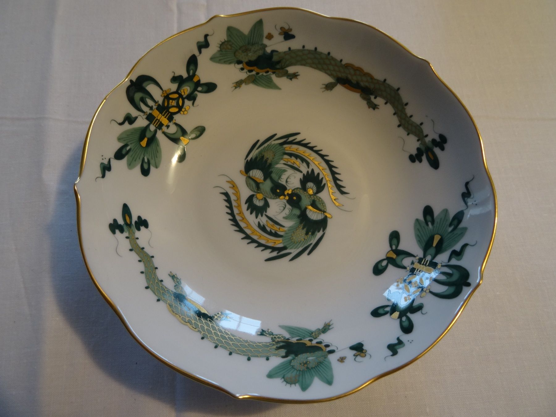 Teller: MEISSEN GRÜNER DRACHEN – Gebraucht aus Büetigen von Windy6 7