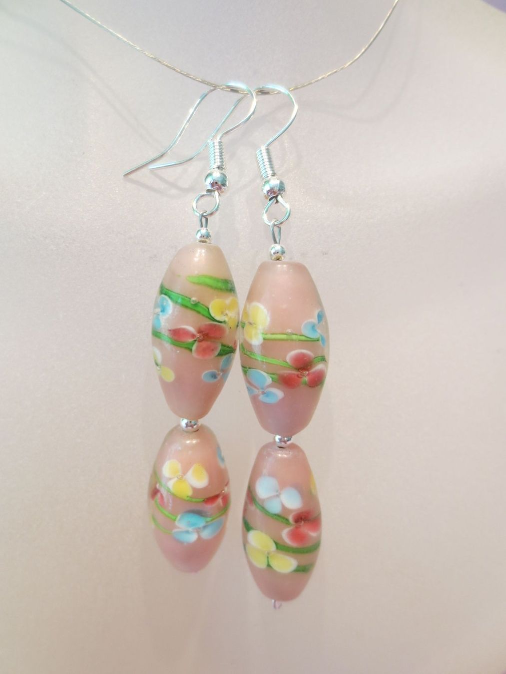 Murano Orecchini pendenti & Orecchini a lobo: Murano Ohrhänger Rosa Nr. 2 – Nuovo (secondo la descrizione) da Zollikofen venduto da tayaa13