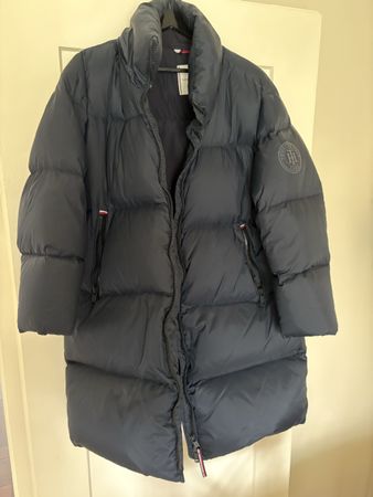 Tommy Hilfiger Daunenmantel dunkelblau Groesse XL neuwertig