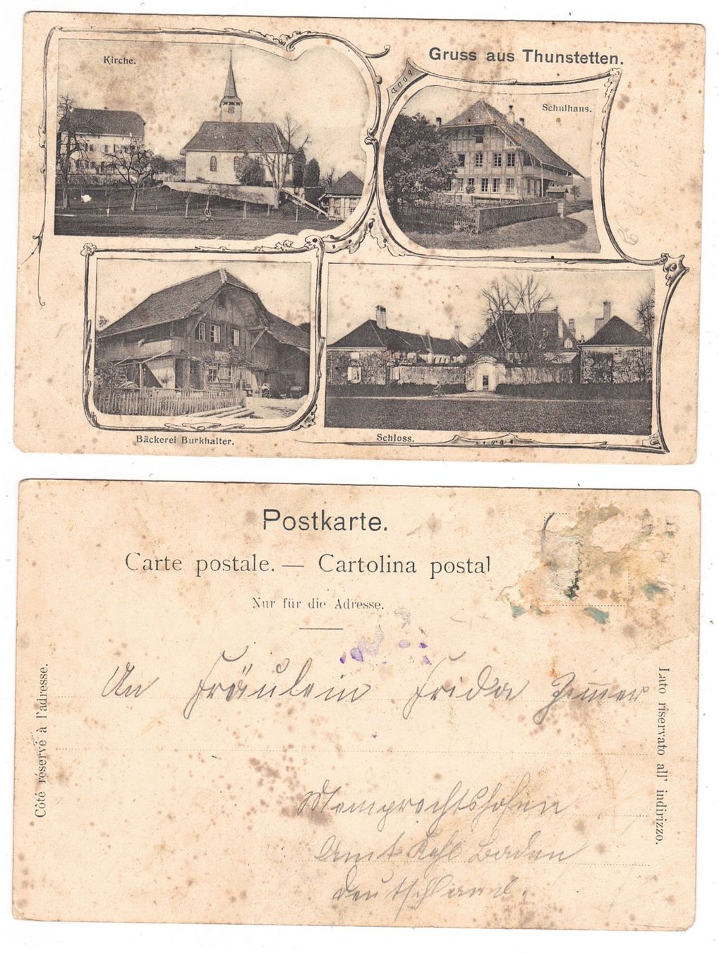 Cartoline postali: Gruss aus Thunstetten – Usato da La Tour-de-Peilz venduto da amjust