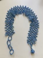 Handgefertigte halskette, zartes Blau, Sommer-Look!