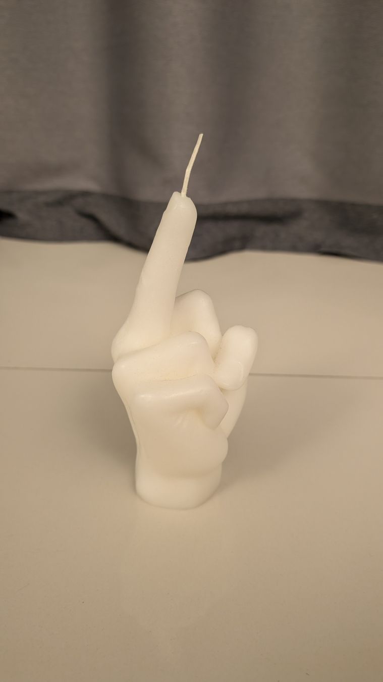 Candele: The Middle Finger - Kerze, Neu – Nuovo e nell'imballaggio originale da Liestal venduto da ericx.oc 1