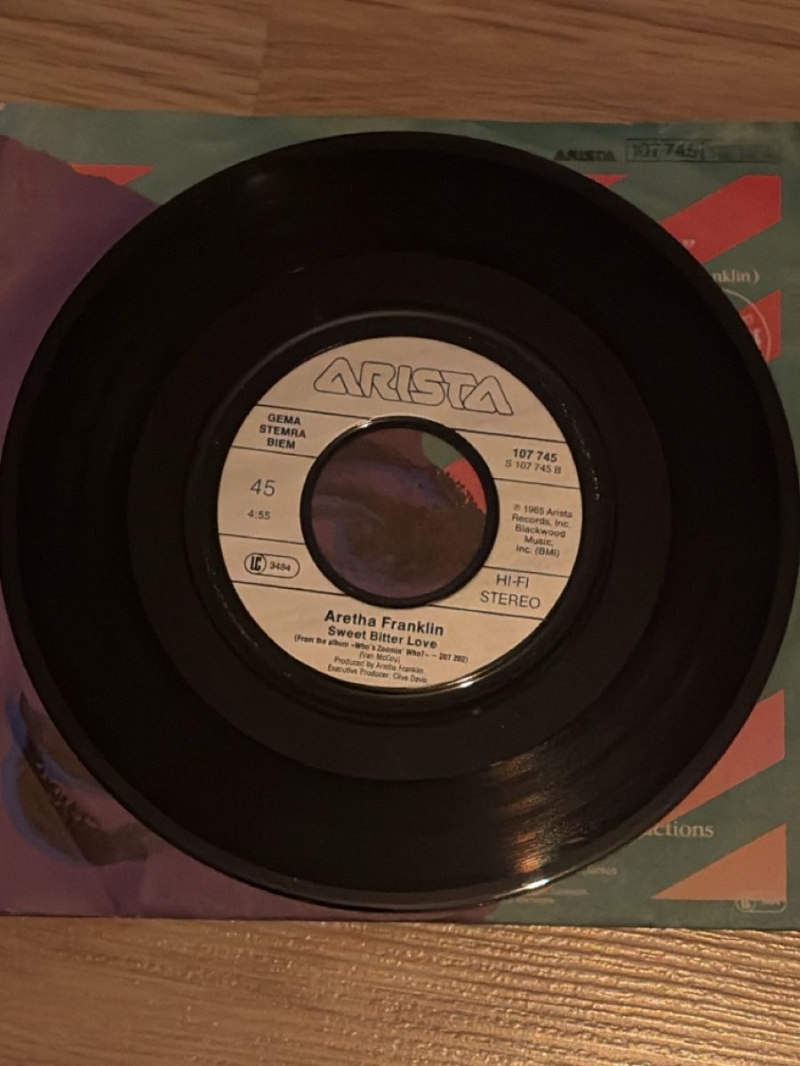 Schallplatten: Aretha Franklin "Who's Zoomin' Who" Single – Gebraucht aus Zürich von Collector69 3