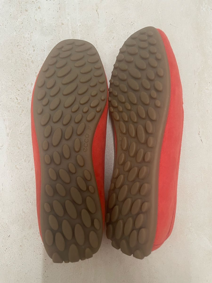 Ecco Damenschuhe: ECCO Lederschuhe 37 Rot  – Gebraucht aus uster von 2017c 5