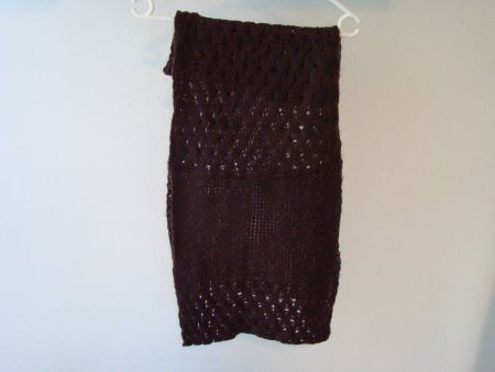 Rundschal Schal dunkelbraun, gestrickt