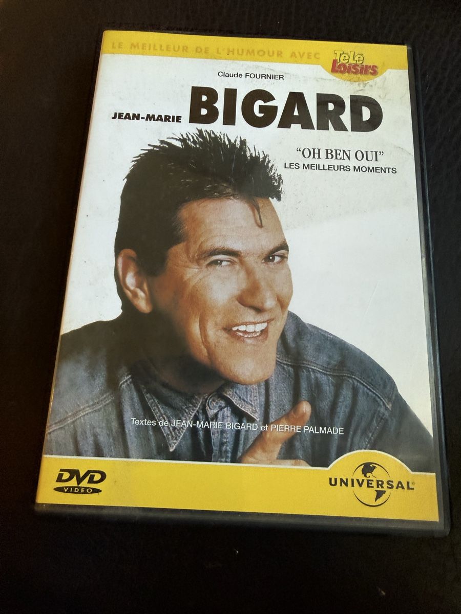 Tous les DVDs: Bigard « Oh ben Oui » – D'occasion à Troinex par grigri2020