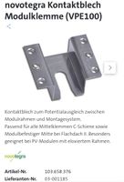 novotegra Kontaktblech Modulklemme, 100 Stück