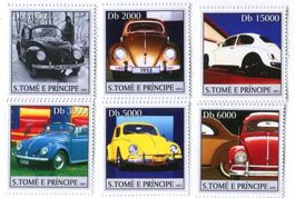 Briefmarken "VW Käfer". São Tomé und Príncipe