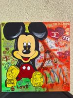 Mickey Maus Pop Art Bild Acryl auf Leinwand handgemalt