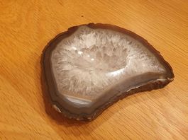 Achat-Scheibe als Schale oder Aschenbecher 