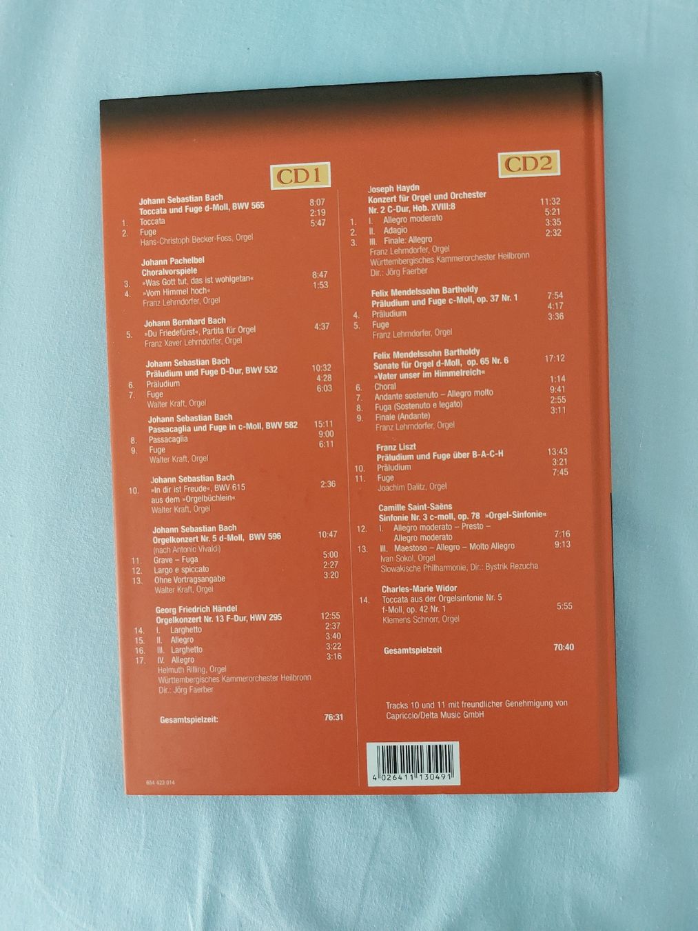 CD: Bach Haendel Haydn Mendelssohn Saint-Sans – Nuovo (secondo la descrizione) da Zollikerberg venduto da Kui 1