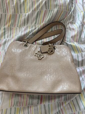 Sac à main Guess monogramme rose clair femme
