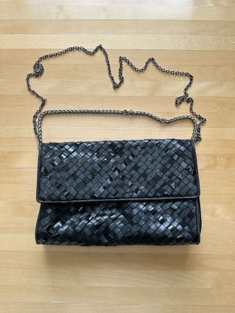 BORSELLA, Elegante schwarze Handtasche, Top Zustand!