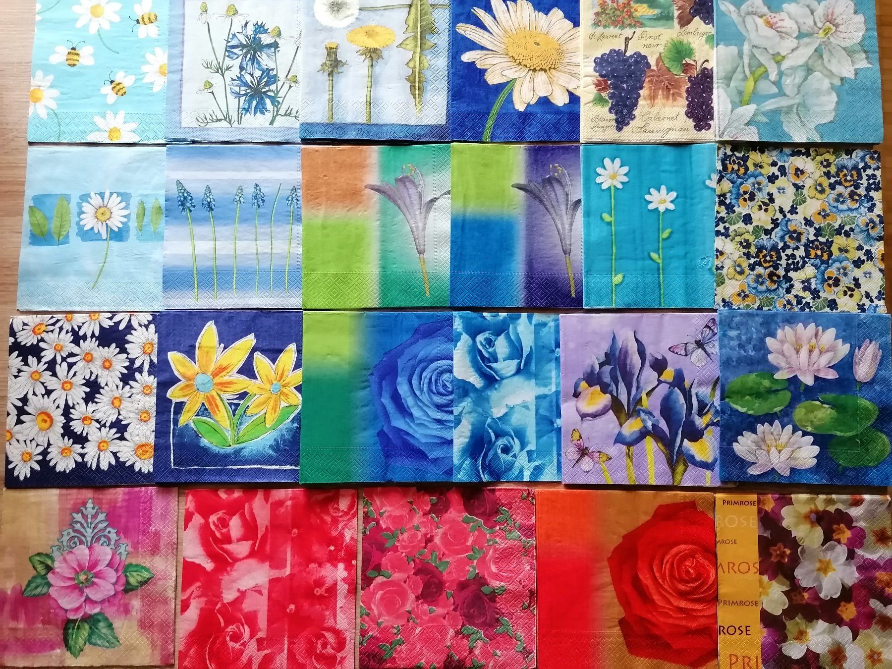 Tovaglioli: 172 Stk. Servietten Blumen – Nuovo (secondo la descrizione) da Zollikofen venduto da Blackie 2
