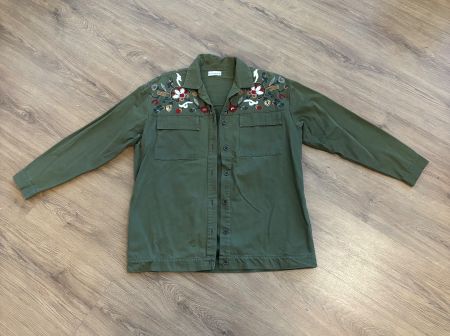coole Jacke Pull & Bear - Blumenstickerei - Gr. S/M