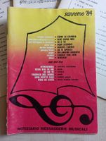 Sanremo '84: Notiziario Messaggerie Musicali - Songbuch