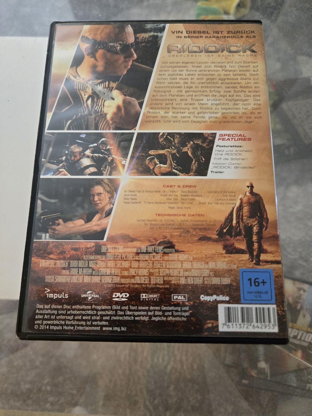 Tutti i DVDs: Riddick DVD – Usato da Bussigny venduto da Kfdlt 1