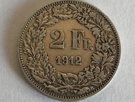 Pièce de 2 francs en argent 1912