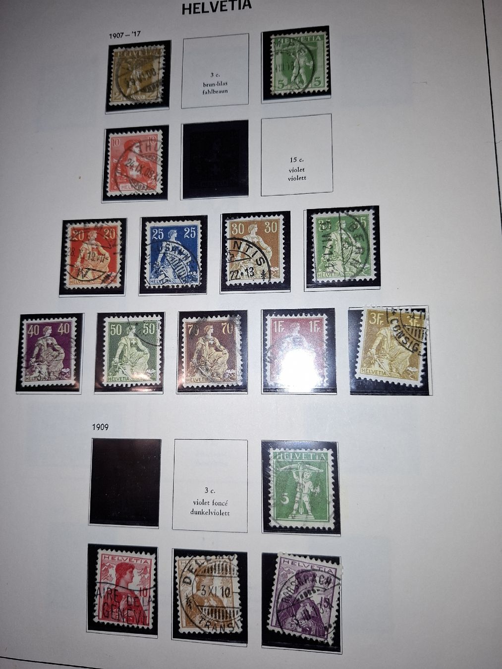 Alle Briefmarken: Davo Album - 1967 / PJ / FP  – Gebraucht aus Balgach von SIMEON27 5