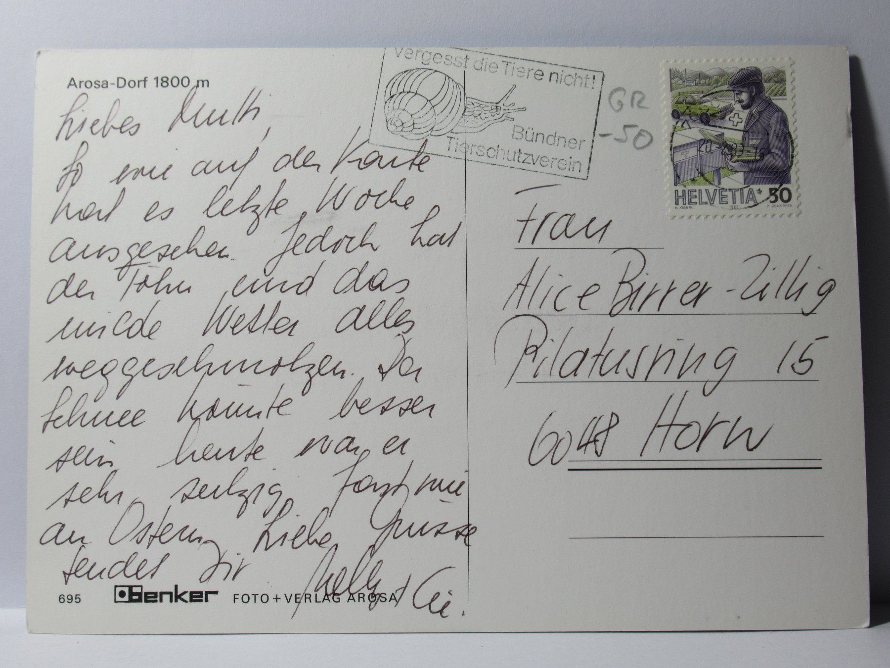 Cartoline postali: Arosa - Dorf – Usato da Grenchen venduto da frechri 1