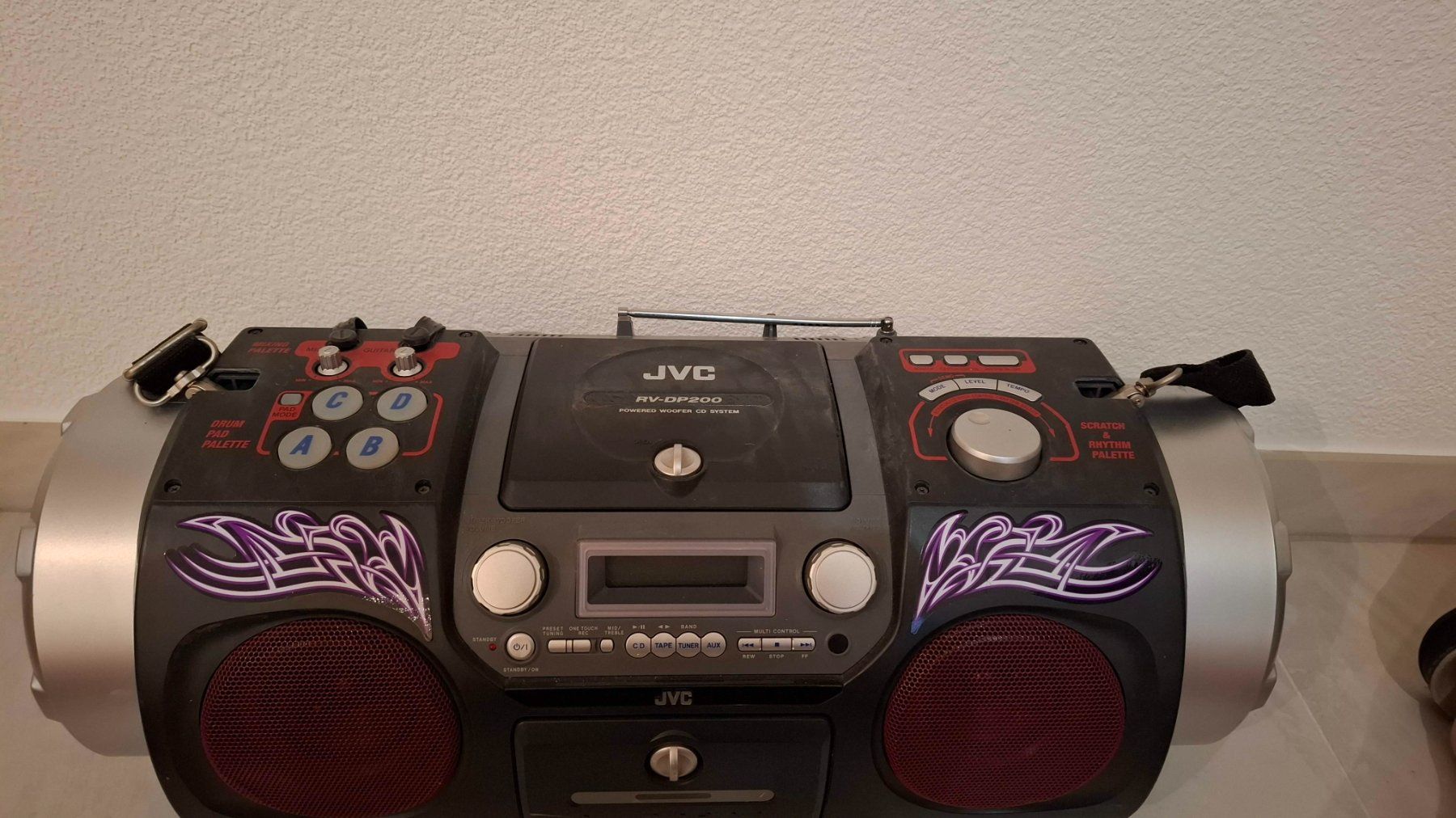 JVC RV-DP0200 Ghettoblaster Boomblaster mit Tragegurt (Gebraucht) in ...