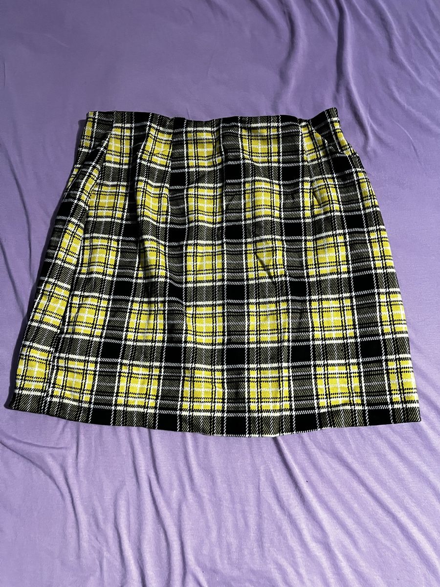 H&M Gonne: Gelber Minirock im Schottenmuster – Nuovo (secondo la descrizione) da Horgen venduto da el.l.1
