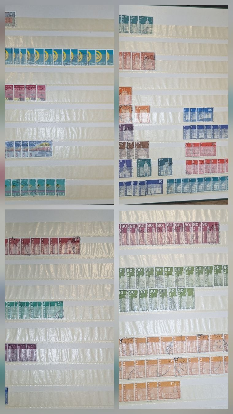 Alle Briefmarken: Frei und Werbemarken Dublettensammlung – Gebraucht aus Balgach von SIMEON27 7